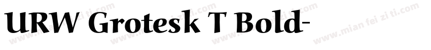 URW Grotesk T Bold字体转换